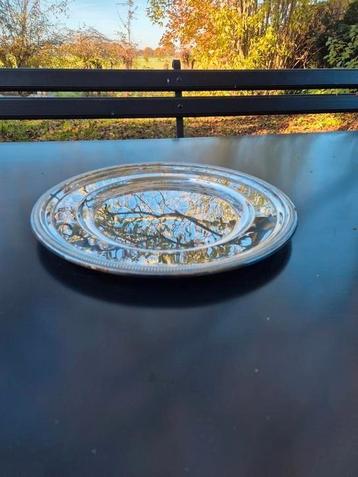 B. WISKEMANN verzilverde schaal 35 cm beschikbaar voor biedingen