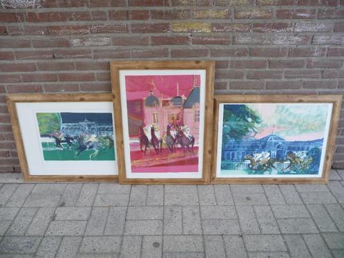 paul ambille litho paarden, Antiek en Kunst, Kunst | Litho's en Zeefdrukken, Ophalen