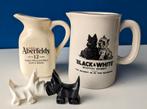 Whisky whiskey kannetjes/Aberfeldy Black & White/Whisky dogs, Gebruikt, Ophalen of Verzenden, Gebruiksvoorwerp