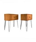 Set van 2 harpin wandkasten, Silkenborg Møbelfabrik ‘70, Huis en Inrichting, Kasten | Wandmeubels, Met deur(en), 100 tot 150 cm