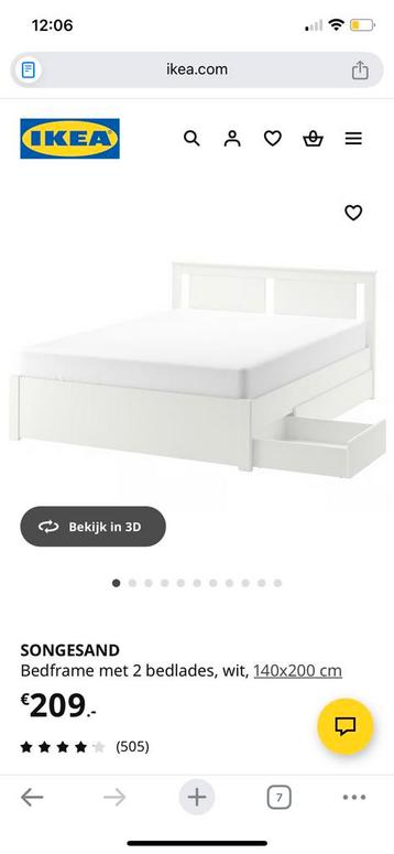 Bedframe with 2 drawers - afbeelding 4