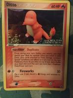 Ditto die zich voordoet als Charmander, Reverse Holo, Ophalen of Verzenden, Zo goed als nieuw, Losse kaart, Foil