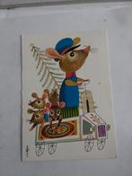 COR VAN VELSEN  MUIS MET 4 KLEINTJES IN WAGENTJE 1975, Verzamelen, Ansichtkaarten | Themakaarten, Ophalen of Verzenden, 1960 tot 1980