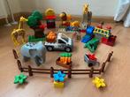 Duplo, dierentuin: krokodil leeuw olifant giraffe auto pop, Ophalen of Verzenden, Gebruikt, Duplo
