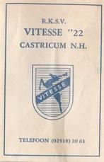 voetbal - rksv Vitesse ''22 Castricum, Ophalen of Verzenden