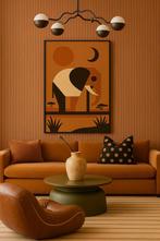 Minimalistisch Olifant Schilderij Geometrische Wanddecoratie, Verzenden