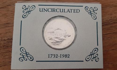 1982-D George Washington Half Dollar zilveren  BU, Postzegels en Munten, Munten | Amerika, Setje, Noord-Amerika, Zilver, Ophalen of Verzenden
