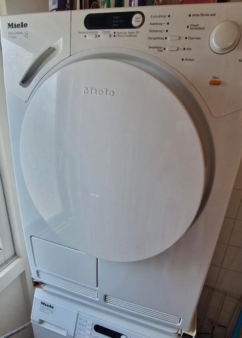 Miele  condens wasdroger T 7744 softcare, Witgoed en Apparatuur, Wasdrogers, Gebruikt, Condens, Voorlader, 6 tot 8 kg, 85 tot 90 cm