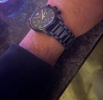 Emporio Armani horloge ceramica zwart nieuw beschikbaar voor biedingen