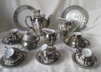 Verzilverd porselein thee en koffie set. Rw Bavaria Germany., Antiek en Kunst, Ophalen of Verzenden, Zilver