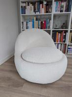 Moderne draaifauteuil "Babette", crème bouclé, Sofacompany, Ophalen, Stof, 75 tot 100 cm, Zo goed als nieuw