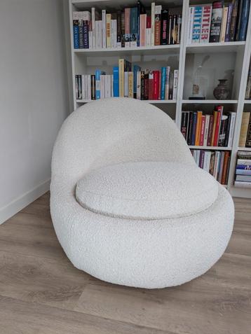 Moderne draaifauteuil "Babette", crème bouclé, Sofacompany beschikbaar voor biedingen