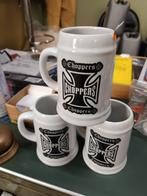 3 Grote Chopper Kruis Bierpullen - Nieuw!, Verzamelen, Ophalen of Verzenden, Nieuw, Pul(len), Overige merken