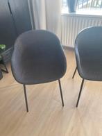 Eetkamerstoelen donkergrijs, Huis en Inrichting, Stoelen, Ophalen, Zo goed als nieuw, Grijs