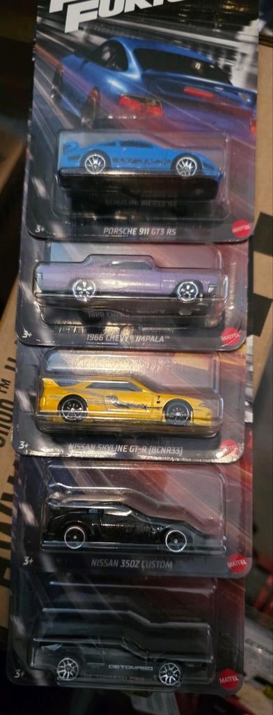 Hot Wheels Fast & Furious Set, 333 Continental Boulevard El Segundo, CA 90245 USA, Nieuw, Ophalen of Verzenden, Mattel