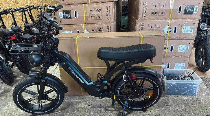 OUXI Q8 FATBIKE IN 2 KLEUREN ZWART & GRIJS LAGE INSTAP, Fietsen en Brommers, Brommers | Crossbrommers, Nieuw, Overige merken, Ophalen