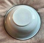 Vintage Emaille Kom - Blauw/Wit, Antiek en Kunst, Ophalen
