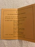 Bidprentje  babytje Jan Terwindt 1984, Ophalen of Verzenden, Bidprentje