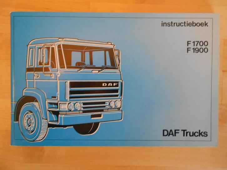 DAF 1700 & 1900 Instructieboek 1987 – Handleiding, Auto diversen, Handleidingen en Instructieboekjes, Ophalen