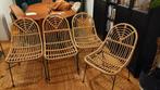 4 Kwantum rotan stoelen - z.g.a.n., Huis en Inrichting, Stoelen, Ophalen, Bruin
