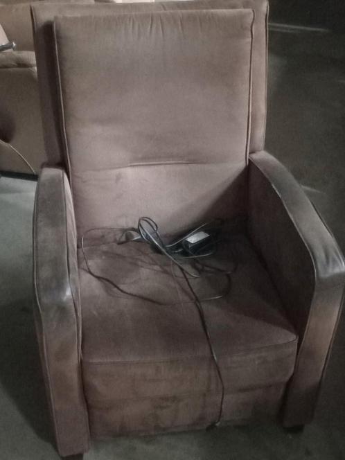 Relax Fauteuil - Electrisch verstelbaar, Huis en Inrichting, Fauteuils, Gebruikt, Stof, 75 tot 100 cm, 75 tot 100 cm, Ophalen