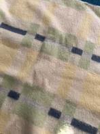 Vintage gele zuiver scheerwollen deken AaBe, Huis en Inrichting, Woonaccessoires | Plaids en Woondekens, Ophalen of Verzenden