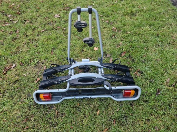 Thule EuroWay 945 fietsendrager, Auto diversen, Fietsendragers, Gebruikt, Trekhaakdrager, 2 fietsen, Brede banden, Ophalen of Verzenden
