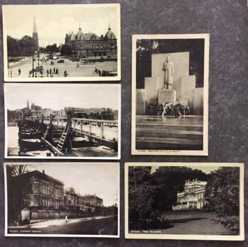 Arnhem Velperplein Schipbrug Kazerne Sonsbeek Monument, Verzamelen, Ansichtkaarten | Nederland, Gelopen, Gelderland, 1920 tot 1940