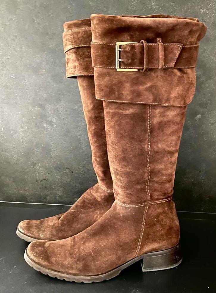 Hoge laars, Kleding | Dames, Schoenen, Zo goed als nieuw, Hoge laarzen, Bruin, Ophalen of Verzenden