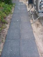 Te koop: 24 stuks/6m2 donkergrijze 50x50x4 grindtegels, Ophalen, Zo goed als nieuw, 10 m² of meer, Beton
