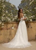 Nieuwe trouwjurk Frederique €799 34 36 38 40 42 44 46 48, Ophalen, Nieuw, Roze, Trouwjurk