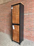 Lockerkast massiefmango deuren metaal frame zwart nu actie, Huis en Inrichting, Kasten | Ladekasten, Verzenden, Nieuw, 50 tot 100 cm
