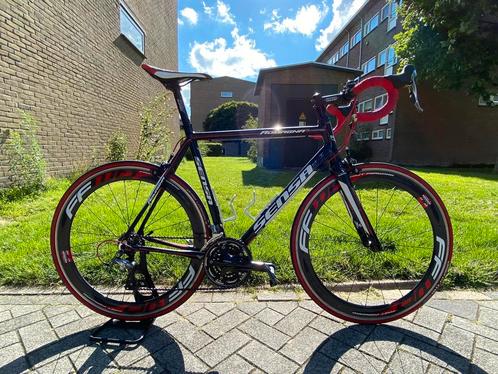 Sensa Romagna racefiets 105 + FFWD F6R wielen, Fietsen en Brommers, Fietsen | Racefietsen, Gebruikt, Overige merken, Meer dan 20 versnellingen