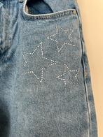 Trendy blauwe jeans met sterren - maat 152, Ophalen of Verzenden, Zo goed als nieuw, Meisje, Broek