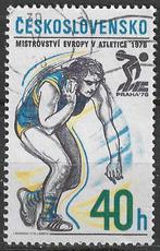 Tsjechoslowakije 1978 - Yvert 2267 - Kogelstoten (ST), Verzenden, Overige landen, Gestempeld