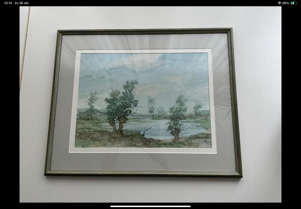 Aquarel van Harry Zeegers / Harrie Zeegers, Ophalen