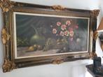 Zeer oud zeer groot olieverf schilderij foto 1 t/m 9, Antiek en Kunst, Curiosa en Brocante, Ophalen