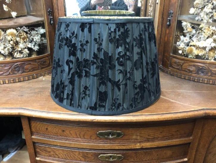 Lampenkap voor hang of op een voet/standaard goud/groene, Huis en Inrichting, Lampen | Lampenkappen, Zo goed als nieuw, 25 tot 50 cm