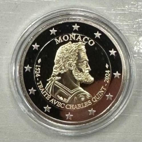Monaco 2 Euro "Verdrag van Burgos" 2024 proof, Postzegels en Munten, Munten | Europa | Euromunten, 2 euro, Monaco, Ophalen of Verzenden