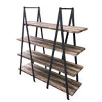 Wandkast boekenkast Stoer -  industrieel design140  x 146 cm, Ophalen, Zo goed als nieuw, Minder dan 150 cm, Minder dan 100 cm