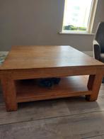 Teak hout salontafel 1.00x1.00 cm GRATIS, Huis en Inrichting, Tafels | Salontafels, Gebruikt, Teakhout, Minder dan 50 cm, Rechthoekig