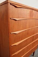 Deens jaren 60 vintage ladekast mid century design, Huis en Inrichting, Kasten | Ladekasten, Gebruikt, -, 100 tot 150 cm, -