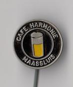 Maassluis Café Harmonie speldje Bier, Verzamelen, Speldjes, Pins en Buttons, Gebruikt, Niet vindbaar, Niet vindbaar, Speldje of Pin