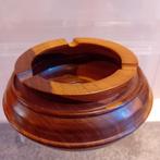 2 soorten gedraaid hout vintage bakje(evt. Asbak), Ophalen of Verzenden, Zo goed als nieuw, Rond, Hout