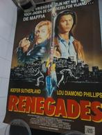 Originele Bioscoop Poster ''Renegades'' uit 1989 + foto., Verzamelen, Posters, Rechthoekig Staand, Deurposter of groter, Ophalen of Verzenden