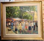 Maurice JANSEGERS, een drukke marktdag, Antiek en Kunst, Ophalen