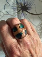 Murano Glas Ring met Goud - Maat 17-18, Sieraden, Tassen en Uiterlijk, Ringen, Verzenden, Nieuw, 17 tot 18, Dame
