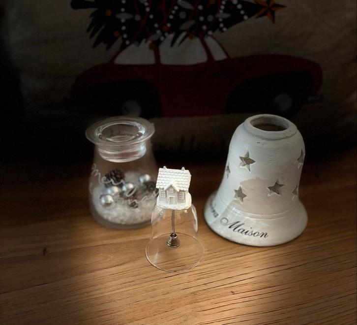 Riviera Maison Kerstdecoratie Set, Huis en Inrichting, Woonaccessoires | Kandelaars en Kaarsen, Zo goed als nieuw, Kandelaar, Overige materialen