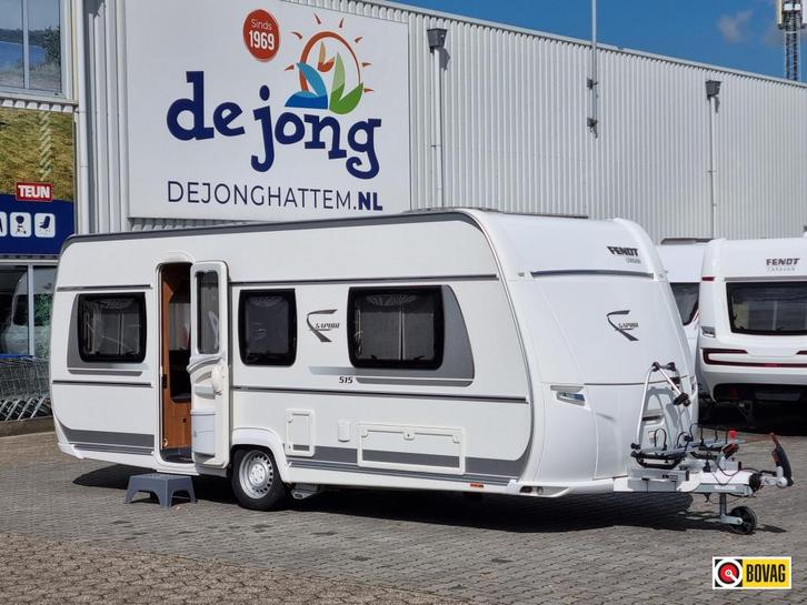 Fendt Saphir 515 SG - Mover - Voortent -, Caravans en Kamperen, Caravans, Bedrijf, tot en met 4, 1250 - 1500 kg, Rondzit, Fendt