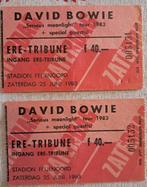 David Bowie tickets Serious Moonlight Tour 1983, Ophalen of Verzenden, Zo goed als nieuw, Overige typen